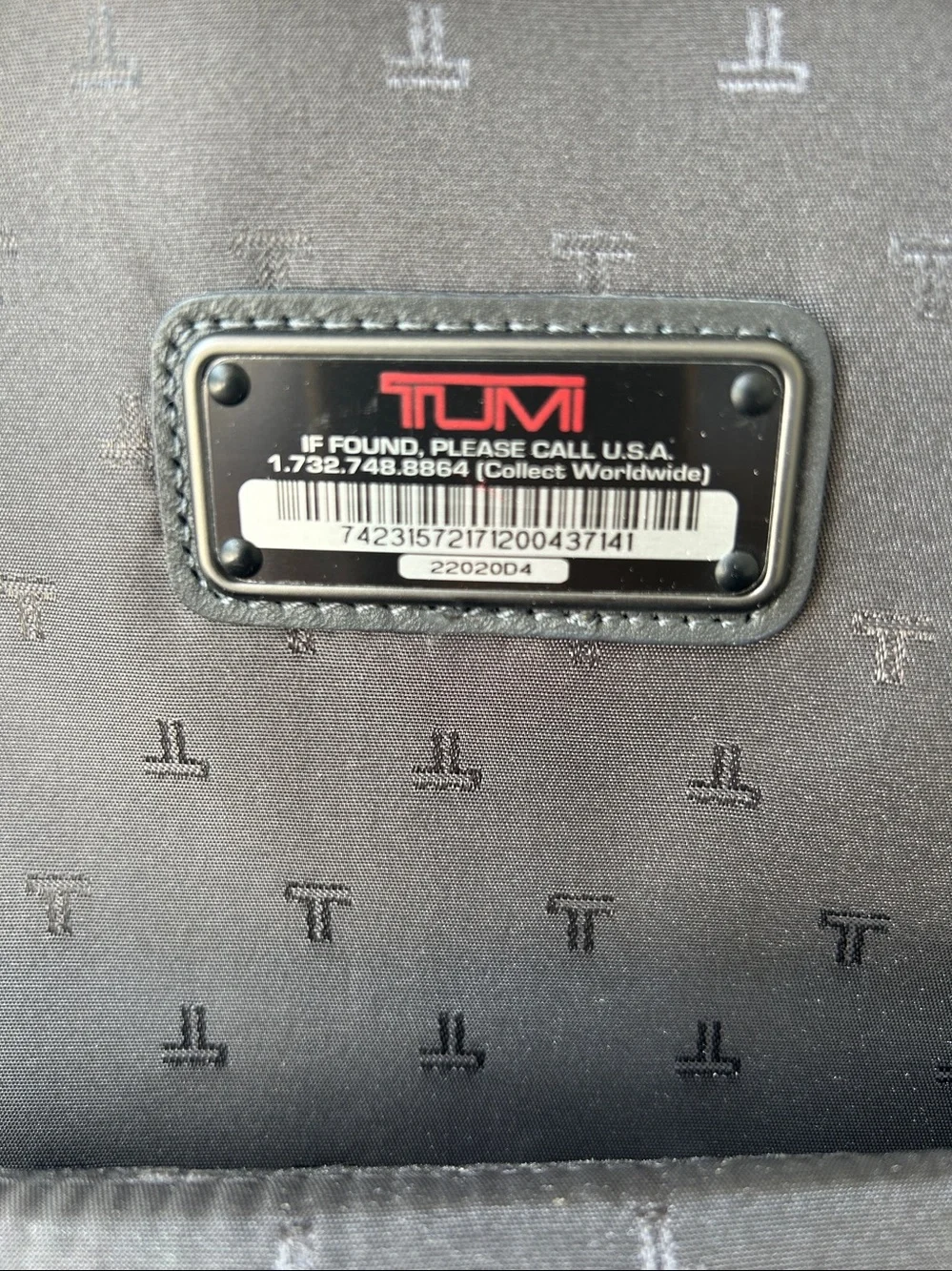 TUMI Alpha Int’l 22” Expandable CarryOn Suitcase Black Ballistic Nylon Tracer